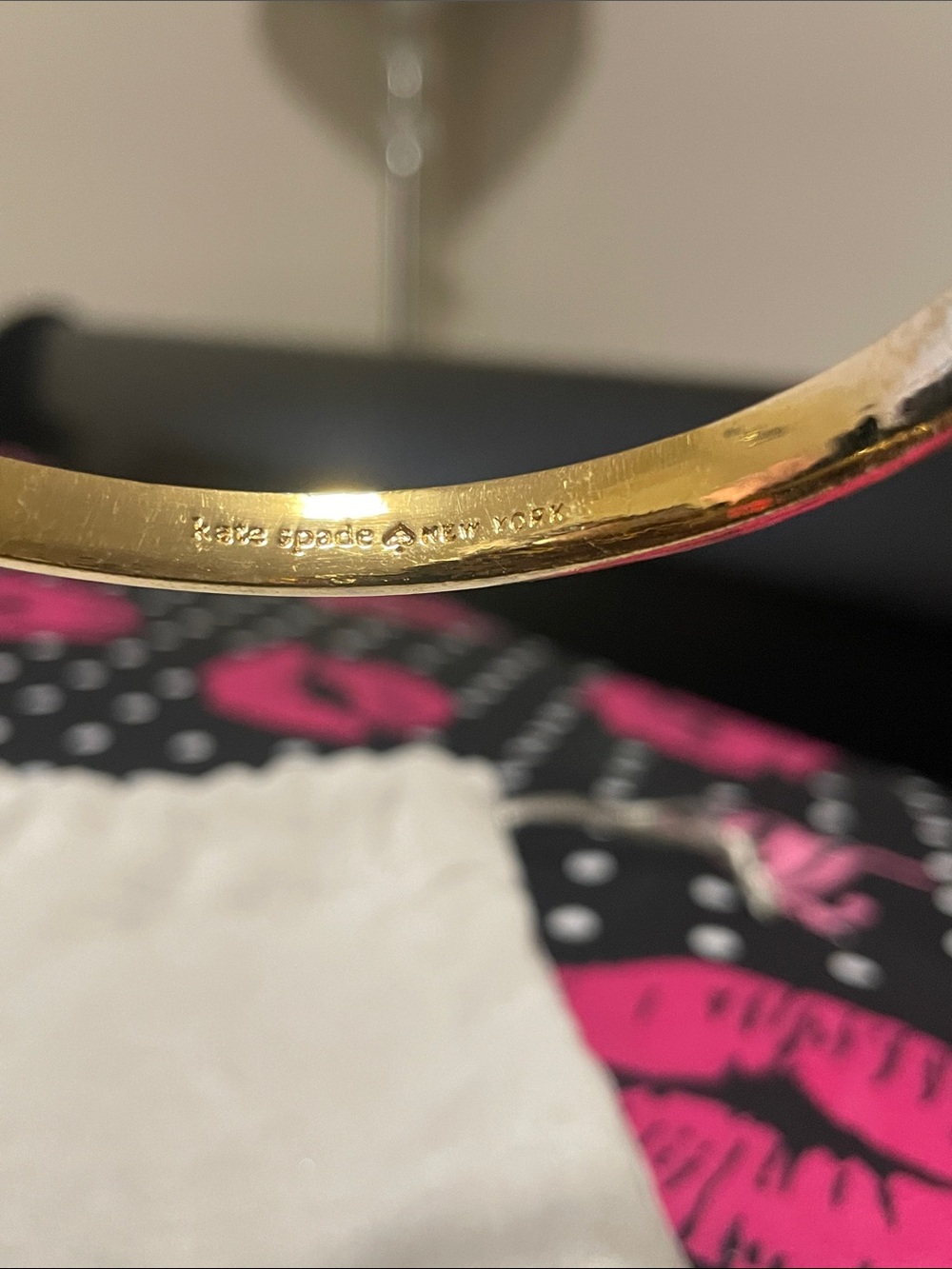 kate spade ♠️ Bracelet and Ring Set with Pink Bows - Picture 2 of 2